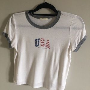 USA white T shirt